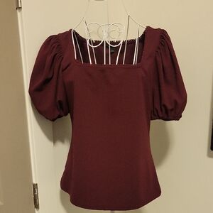 Ann Taylor Burgundy Blouse